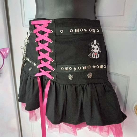 Skelanimal unicorn Custom Rage festival skirt! OOAK fairy grunge! Only 1 on 🌎 - Picture 15 of 15
